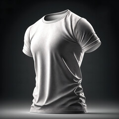 blank white tshirt mockup created with generative AI technology