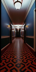 Wall Mural - 4K resolution or higher,  overlook hotel interior. texture. Generative AI Technology