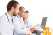 © BillionPhotos.com - Portrait of Doctors Looking at Laptop and Writing on Clipboard