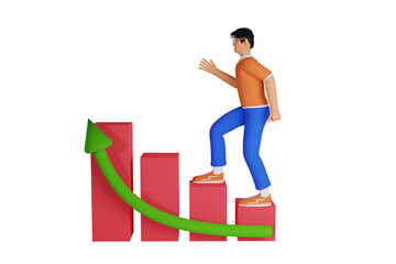 Poster - Business Growth 3d Illustration