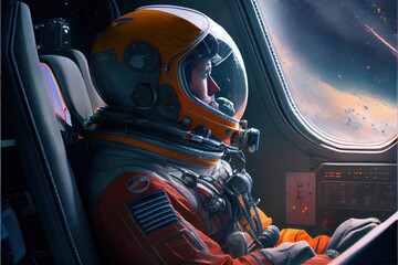 Wall Mural - World Astronaut Day April 12 realistic