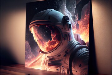 Wall Mural - World Astronaut Day April 12 realistic