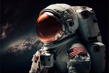 Wall Mural - World Astronaut Day April 12 realistic