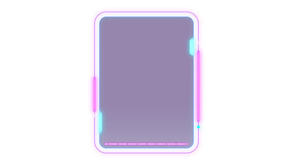 Wall Mural - abstract hud display infographic sci-fi futuristic frame information