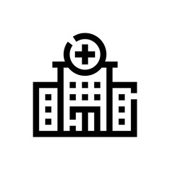 Poster - hospital line icon