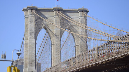 Wall Mural - Famous Brooklyn Bridge in New York - travel photography