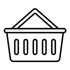 Sticker - Shopping Basket Icon Style