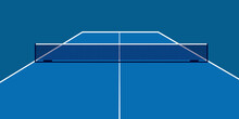 Template For Poster, Card, Or Ticket. Racket For Table Tennis And Ball. Vector Illustration.