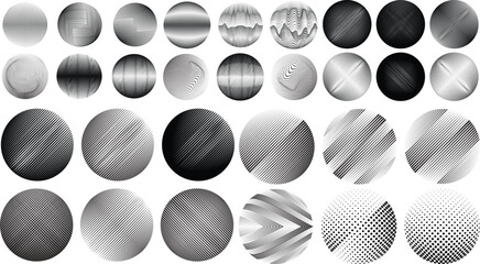 Wall Mural - Set of spheres . Lines constructed transparent sphere .Vector  .Technology sphere Logo . Design element for posters, social media, templates, flyers, brochures . Abstract trendy transparent circles