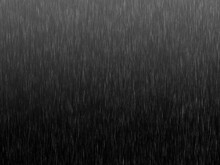 Pouring Rain Texture On Black Background
