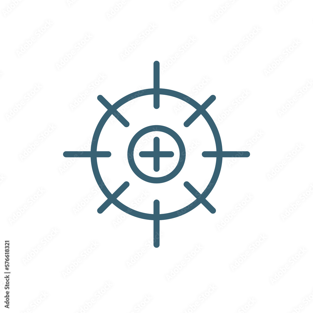 calibrate icons. Thin line calibrate, equipment icon from computer and tech collection. Outline vector isolated on white background. Editable calibrate symbol can be used web and mobile