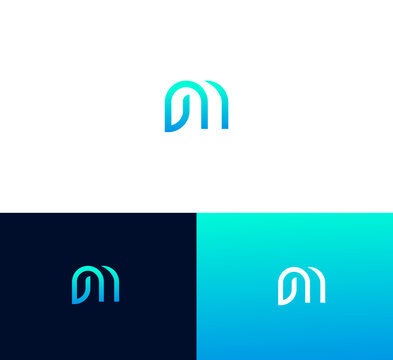 Letter M logo in a modern style.