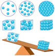 Density states of matter for learning chemistry and physics