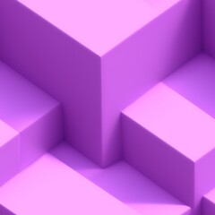 Wall Mural - Abstract 3D isometric cube pattern background with a pastel color palette, generative ai