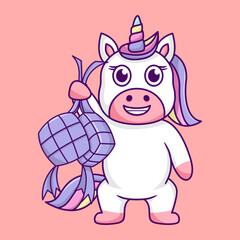 Poster - Cute unicorn illustration, cute and fun