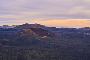 Wall Mural - VaVolcano in Timanfaya National Park on Lanzarote. High quality photo