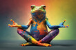 frog meditation, chakras, generative ai