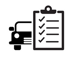 car maintenance list icon vector