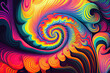 Psychedelic backgrounds, similar to the posters, often featured swirling patterns and colors