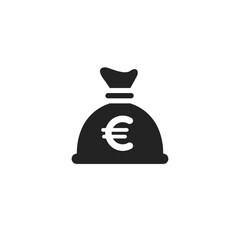 Poster - Money Bag Euro - Pictogram (icon) 