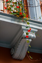 Poster - flowers in a balcony