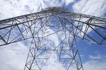 Wall Mural - high voltage electric tower line