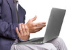 © BillionPhotos.com - Human with wrist pain and working on laptop
