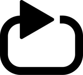 Poster - Circle arrow repeat vector icon