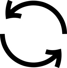 Poster - Two arrows around, update vector icon