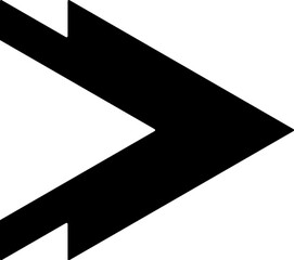 Poster - Right arrow vector icon