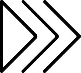 Leinwandbilder - arrow icon. Simple thin line, outline vector of Arrows icons for UI and UX, website or mobile application on white background