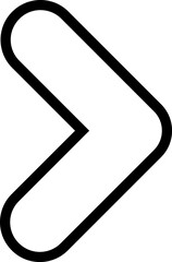 Leinwandbilder - arrow icon. Simple thin line, outline vector of Arrows icons for UI and UX, website or mobile application on white background