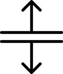 Leinwandbilder - arrow icon. Simple thin line, outline vector of Arrows icons for UI and UX, website or mobile application on white background