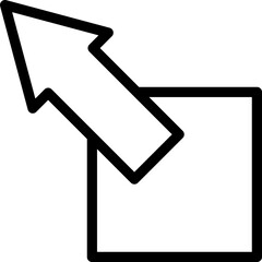 Poster - arrow, full screen vector icon