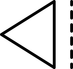 Leinwandbilder - arrow icon. Simple thin line, outline vector of Arrows icons for UI and UX, website or mobile application on white background