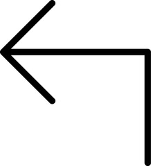 Leinwandbilder - arrow icon. Simple thin line, outline vector of Arrows icons for UI and UX, website or mobile application on white background