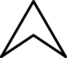 Leinwandbilder - arrow icon. Simple thin line, outline vector of Arrows icons for UI and UX, website or mobile application on white background