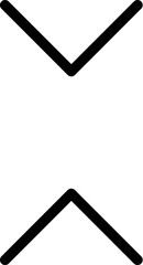 Poster - arrow, up and down vector icon