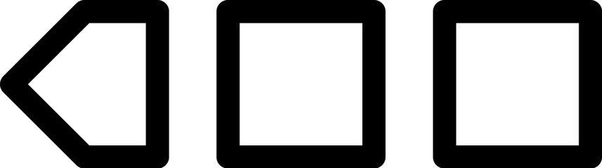 Leinwandbilder - arrow icon. Simple thin line, outline vector of Arrows icons for UI and UX, website or mobile application on white background