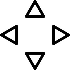 Poster - arrow, full screen vector icon