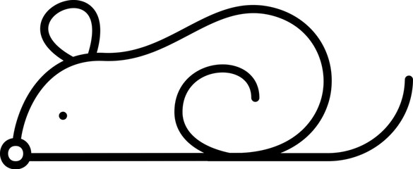 Poster - mouse vector icon