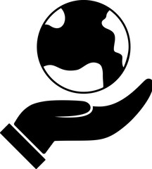 Poster - business, global icon. Simple glyph vector of business set for UI and UX, website or mobile application on white background on white background