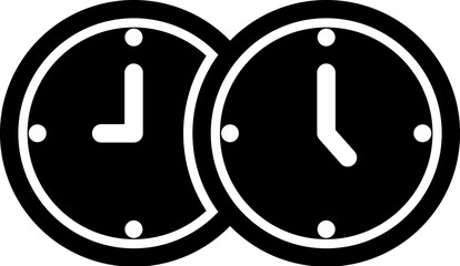 Poster - business, clock vector icon