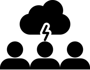 Poster - brain, brainstorm vector icon