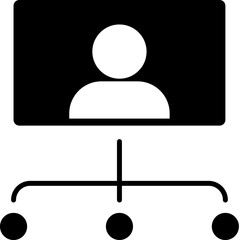Poster - business, hierarchy vector icon