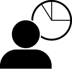 Fototapete - chart, data vector icon