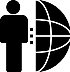 Poster - freelance, internet vector icon