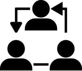 Poster - flow, hierarchy vector icon