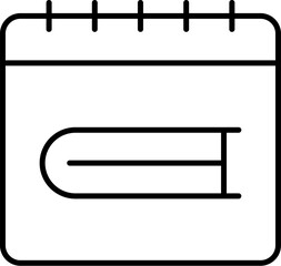 Poster - Calendar, book vector icon