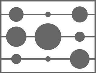 Poster - bubble chart vector icon
